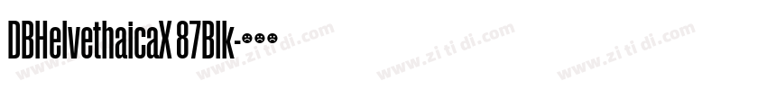 DBHelvethaicaX 87Blk字体转换